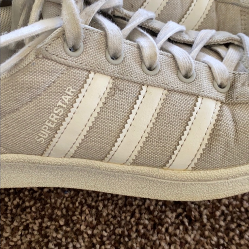 Adidas Women's Gray and White Sneakers - Picture 4 of 8